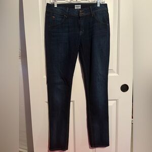 Hudson Dark Wash Low Rise Denim Skinny Jeans Size 28